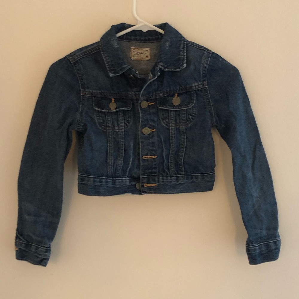 Ralph Lauren Cropped Denim Jacket (Girls Size 8)
